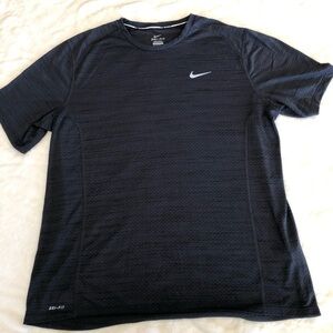 Nike Running Men's Black Dri-FIT Short Sleeve Tee